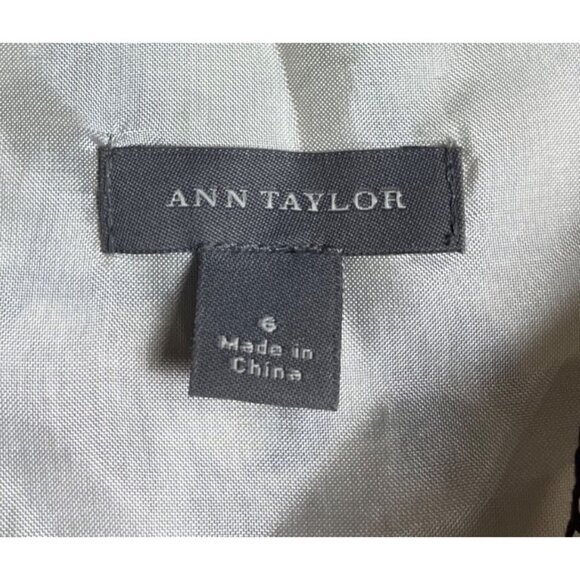 Y2K Ann Taylor Womens babydoll Floral Silk Sleeveless Top Size 6 Beige & Black - Picture 5 of 10